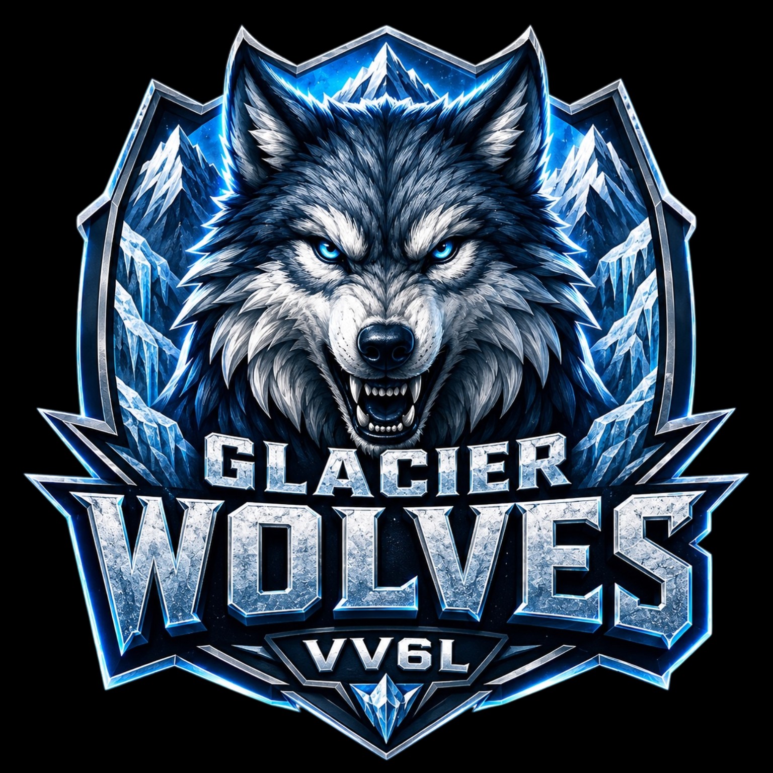 Glacier Wolves logo